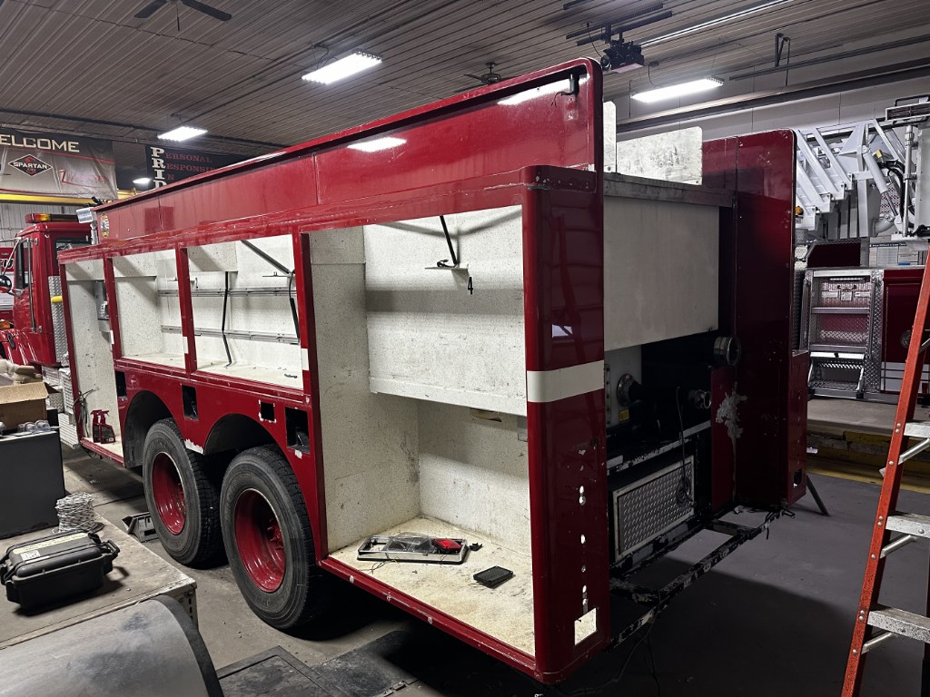 Fire truck refurbishing photo