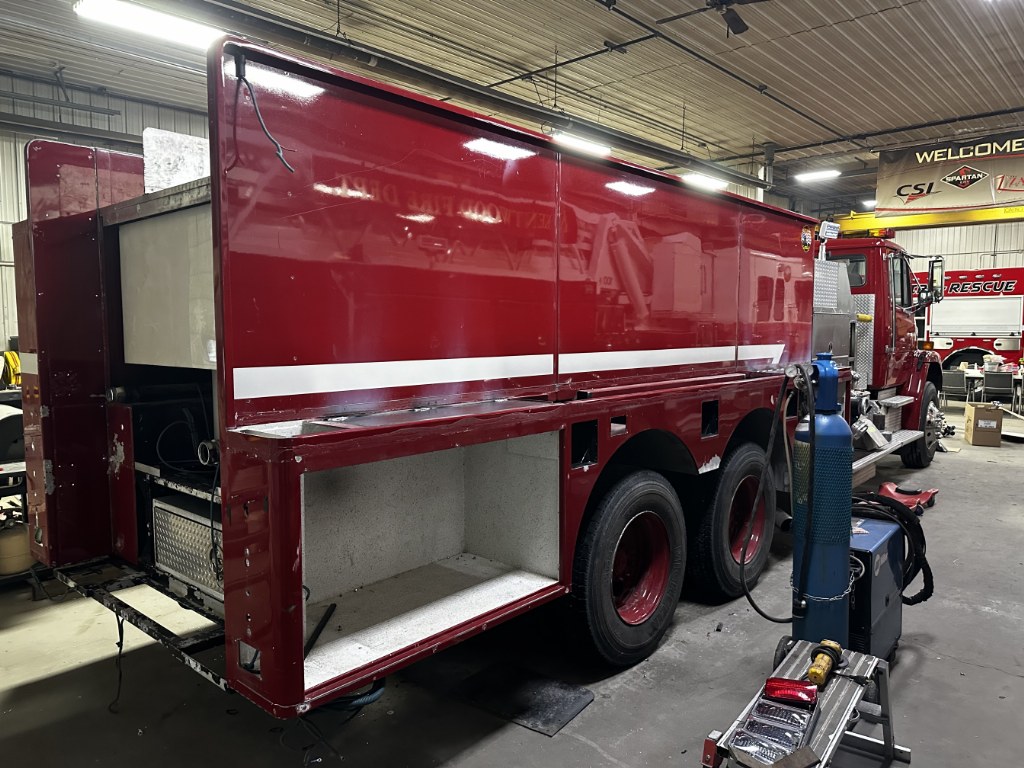 Fire truck refurbishing photo